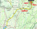 Die Karte zur 5. Etappe des Criterium du Dauphine 2023