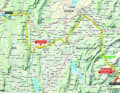 Die Karte zur 6. Etappe des Criterium du Dauphine 2023