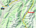 Die Karte zur 7. Etappe des Criterium du Dauphine 2023