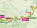 Die Strecke der 1. Etappe der Polen-Rundfahrt