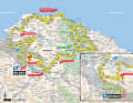 Die Karte zur 1. Etappe der Tour de France 2023