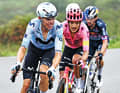 Von vorne: Enric Mas, Richard Carapaz, David Gaudu (verdeckt) und Primoz Roglic