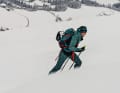 Aufsteigerin: Antonia Niedermaier liebt das Skibergsteigen, sie trainiert gerne allein, wie hier an ihrem Hausberg Unterberghorn.