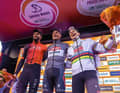 Das Podium von Mailand-San Remo 2025