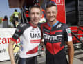 Daniel Martin (links) und Nicolas Roche während der Vuelta a Espana 2018.