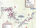 Die Karte zu den Anstiegen Passo di Santa Barbara und Passo Bordala auf der 16. Etappe des Giro d’Italia