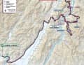 Die Karte der 16. Etappe des Giro d’Italia