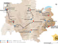 Die Strecke des Critérium du Dauphiné 2025 auf der Karte
