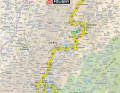 Die Karte zur 19. Etappe der Tour de France 2023