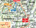 Der Iseran liegt im Grenzgebiet von Frankreich und Italien in den savoyer Alpen.