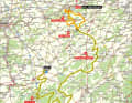 Der Flèche Wallonne der Männer 2025 auf der Karte
