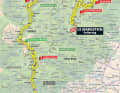Die Karte zur 20. Etappe der Tour de France 2023