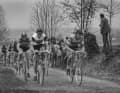 Andre Dierickx, Dietrich Thurau und Walter Godefroot bei der Flandern-Rundfahrt 1977