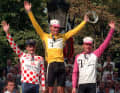 Rang zwei belegte damals Jan Ullrich (rechts) vor Richard Virenque