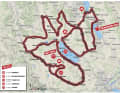 Die Karte zur 2. Etappe der Tour de Suisse 2023