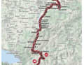 Die Karte zur 3. Etappe der Tour de Suisse 2023