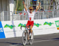Kasia Niewiadoma wurde 2023 Gravel-Weltmeisterin.