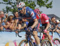 Maximilian Schachmann (Soudal – Quick-Step) zeigte ein engagiertes Rennen, blieb aber glücklos mit seiner Attacke.