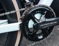 Statt einer klassischen Gravel-Gruppe fuhr "MvdP" mit der straßentauglichen Dura-Ace von Shimano.