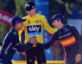 2015 wird Quintana erneut Zweiter bei der Tour de France hinter Chris Froome. Movistar-Teamkollege Alejandro Valverde komplettiert das Podium
