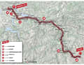 Die Karte zur 6. Etappe der Tour de Suisse 2023