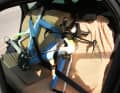 Transportieren Sie das mit Schaumstoffrohren geschützte Rad wenn möglich aufrecht stehend und in einem speziellen Befestigungssystem. Sollte dies nicht möglich sein, sichern Sie das Fahrrad mit Sicherheitsgurten oder Packriemen gegen Verrutschen.
