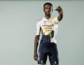 Biniam Girmay, vom Team Intermarché Wanty Gobert, wirbt für die neue Look Keo Blade