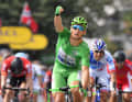 Große Bühne in Pau: 2017 siegte dort Marcel Kittel im Sprint und verteidigte das Grüne Trikot