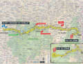 Die Karte zur 9. Etappe der Tour de France 2023