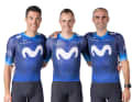 Das Trikot von Top-Fahrer Enric Mas (Bildmitte) bleibt dunkelblau, erhält aber einen futuristischeren Look 
