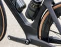 Der aerodynamisch optimierte Carbonrahmen des Scott Foil. 