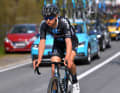 2021 wird Brenner Profi beim Team DSM - hier beim Klassiker Fleche Wallone, den er als 24. beendet