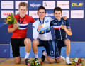 Das Podium der Junioren-EM in Trento 2021
