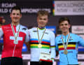 Einzelzeitfahren Männer Elite: Gold Tobias Foss (Norwegen), Silber Stefan Küng (Schweiz), Bronze Remco Evenepoel (Belgien)