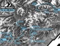 Die Strecke der TOUR Transalp 2023 in der Übersichtskarte