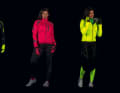 Die Outfits von BBB, Endura, Gore Bike Wear und Northwave bei Nacht (v.l.)