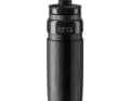 Hier nochmal im Detail: Die Elite Fly Trinkflasche mit 750 ml Fassungsvolumen in schickem schwarz