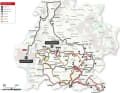 Die Strecke des Amstel Gold Race der Männer auf der Karte