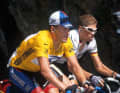 Bei der Tour de France liefert sich Ullrich viele erbitterte Duelle mit Lance Armstrong ...