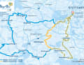 Die beiden Strecken des Brezel Race 2024