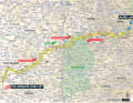 Die 12. Etappe der Tour de France 2024 auf der Karte