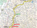 Die 13. Etappe der Tour de France 2024 auf der Karte