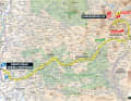 Die 17. Etappe der Tour de France 2024 auf der Karte
