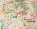 Die 18. Etappe der Tour de France 2024 auf der Karte