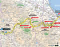 Die 1. Etappe der Tour de France 2024 auf der Karte