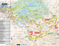 Die 9. Etappe der Tour de France 2024 auf der Karte