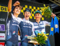 Das Podium der U19-Flandern-Rundfahrt 2025
