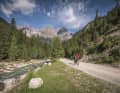 Unterwegs auf der zweiten Etappe nach Livigno, durchs Val S-charl zum Pass da Costainas