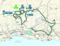 Die Etappen der Algarve-Rundfahrt 2024: Kartenansicht der 2. Etappe