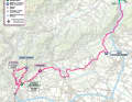 Die Strecke der 20. Etappe des Giro d'Italia 2024